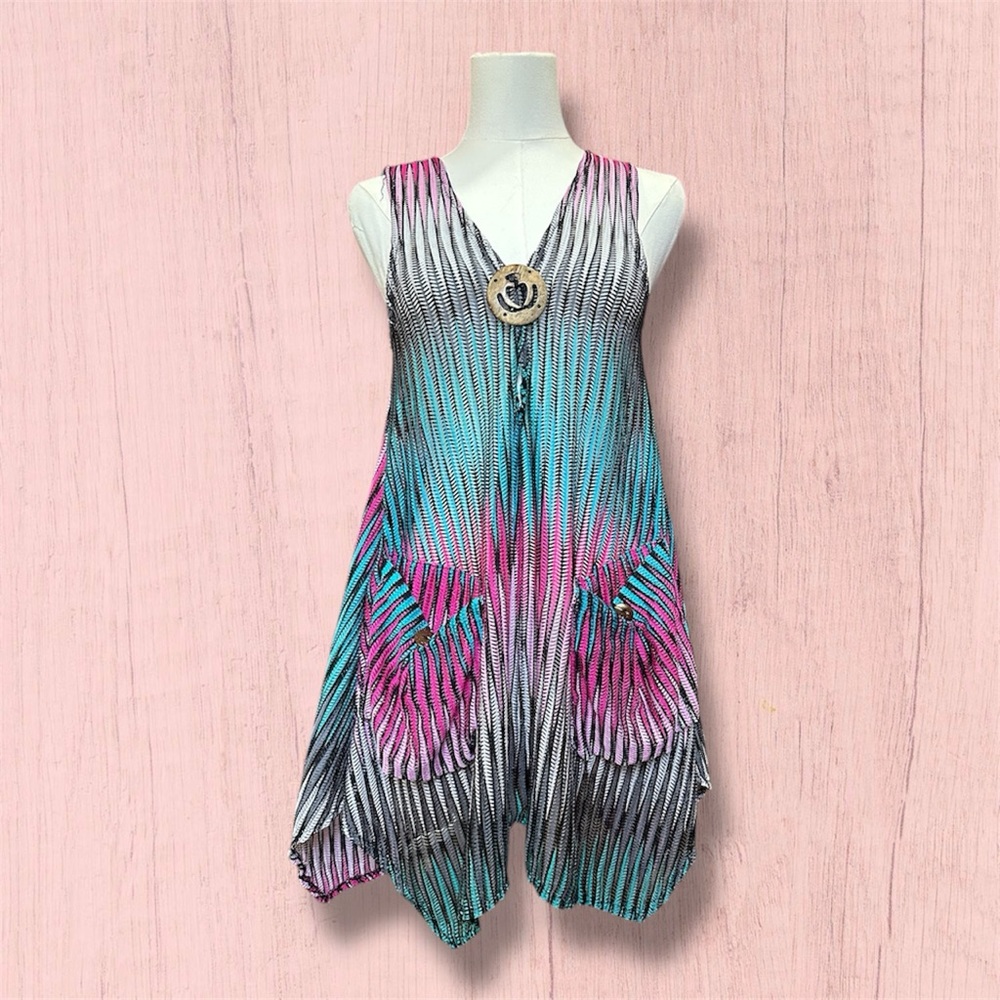 Fairycore gradient tank / swimsuit coverup!